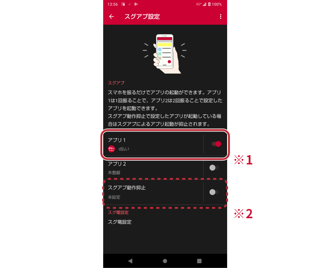 ドコモ docomo スグアプ スグ電 なに？