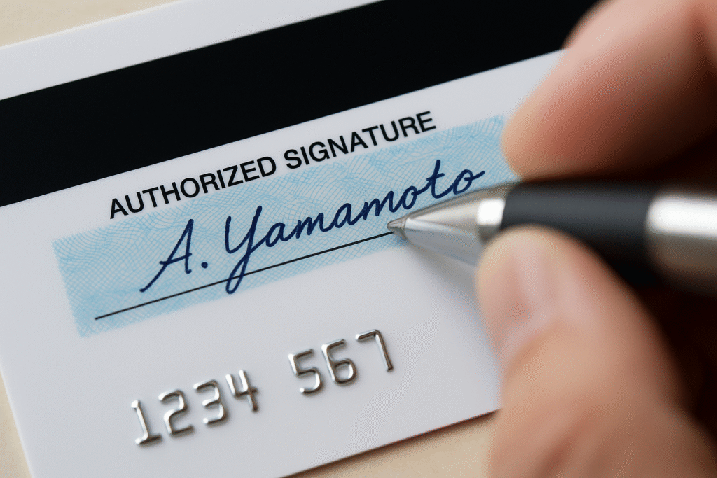クレジットカード裏の署名は英語もひらがなもOK！間違えないための注意点 - クレカのABC