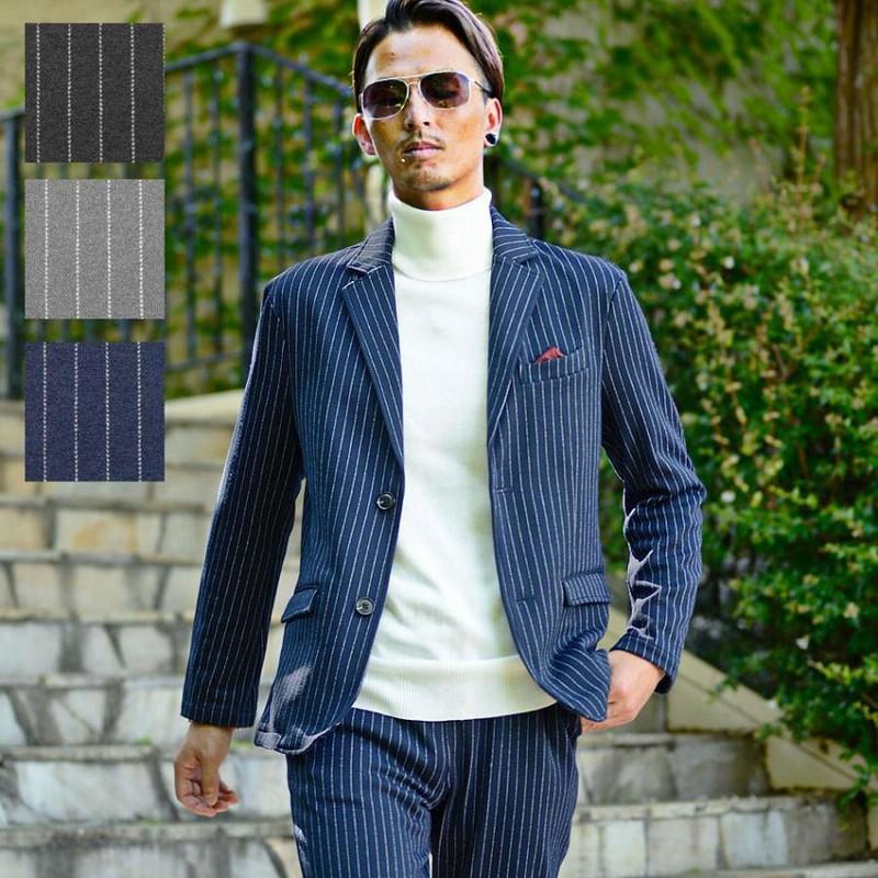 セットアップ メンズ スーツ 秋 冬 カジュアルスーツ ストレッチ おしゃれ 30代 40代 オフィスカジュアル ビジネススーツ minスーツメンズ ストレッチ カジュアル セットアップ ストライプスーツ スリム 衣装 春 メンズファッション 30代 40代 50代LINEブランドカタログ