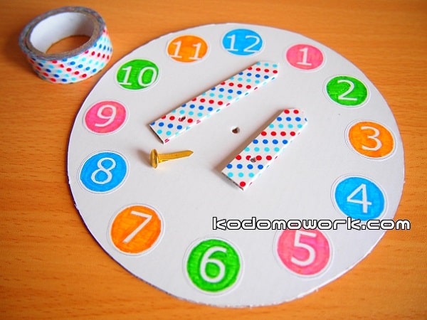 時計の製作をしました ５歳児