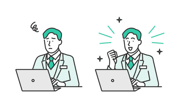 電話でサポートする男性 ビジネスマン 無料イラスト素材Good