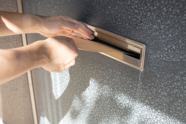 ドア郵便受けの内箱を作ってみる！ キンちゃん初めてのお散歩！branch-style～DIY・木工・アイアン・リフォームなどのハンドメイド