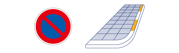 上部標識 駐車禁止サインタワー同時購入用887-728- 安全用品・工事看板通販のサインモール
