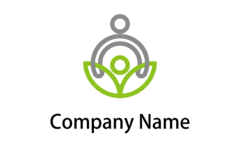 双葉の葉っぱロゴマーク ロゴタンク 企業・店舗ロゴ・シンボルマーク格安作成販売