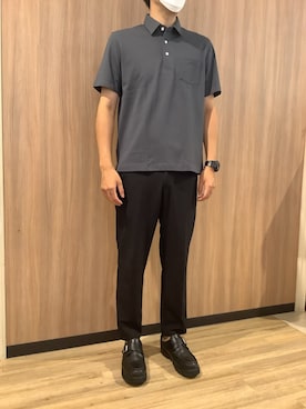 ニット ポロセーター 長袖 ウール100% 全2色 ネイビー 紺色 グレー カジュアル オフィスカジュアル ビジカジ ビジネスカジュアル CHOYASHIRT チョーヤシャツ公式 YAMAKI オンラインショップ <<ワイシャツの山喜>>