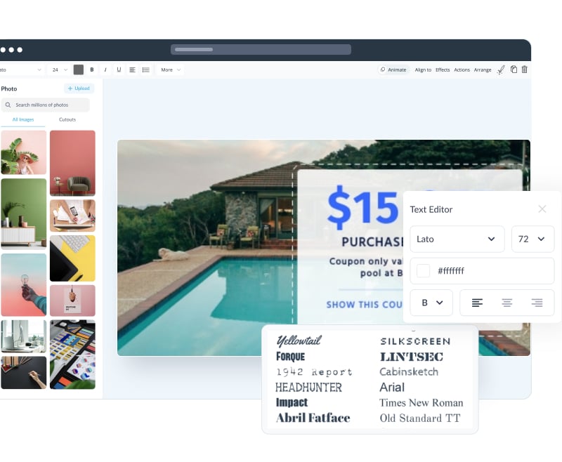 割引券無料テンプレートデザイン。イラストや画像付きも豊富 - Canva キャンバ