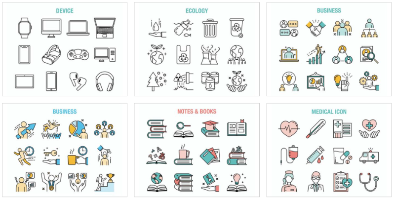 ビジネスファイナンスアイコンパックベクトルと透明な背景に分離イラスト画像とPNGフリー素材透過の無料ダウンロード - Pngtree