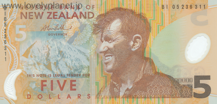 ニュージーランドドル NZD5ドル紙幣の価格・金額 買取 ならJ・マーケット