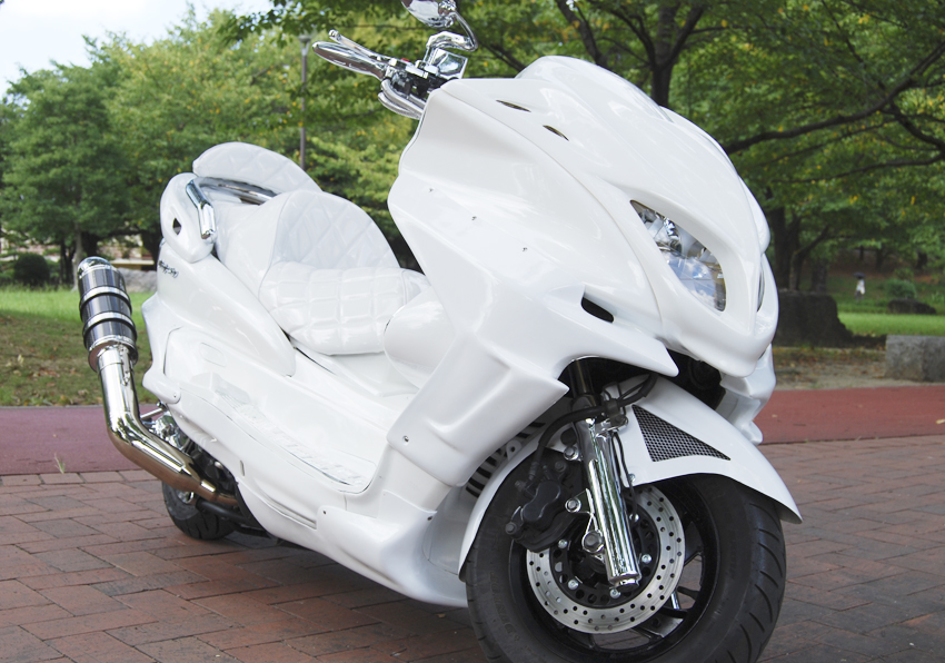 スズキ スカイウェーブ の カスタム 改造事例バイク ビッグスクーター中古車販売 カスタム改造 VIPカー 1ナンバー車検専門店札幌のBOND