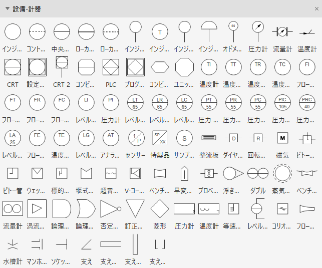 バルブ記号一覧とそれぞれの使い方
