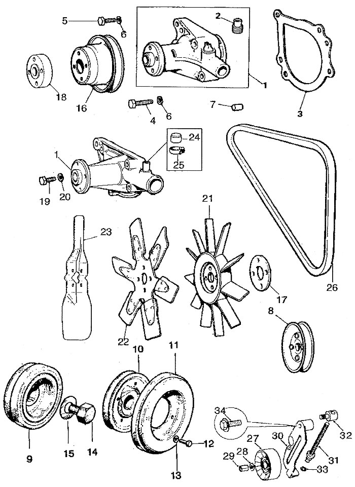 90K-39053 ベルトテンショナー プーリーキットセット付き 2008-2017 ジャーニーコンパス パトリオット ジャーニー ファンベルトテンショナー プーリー用ベアリング1.3i～'96 AC付車- クラシックミニのAutoPalaceWebShop