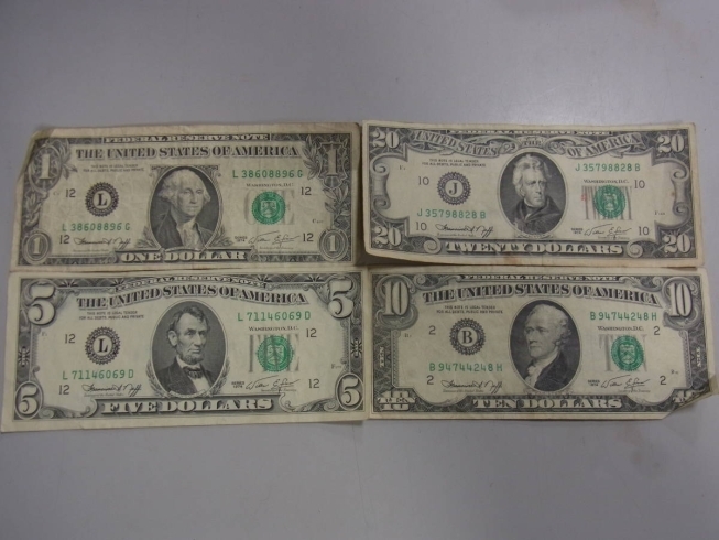 外国紙幣 アメリカ 米ドル 1ドル 5ドル 10ドル 20ドル 50ドル 旧札