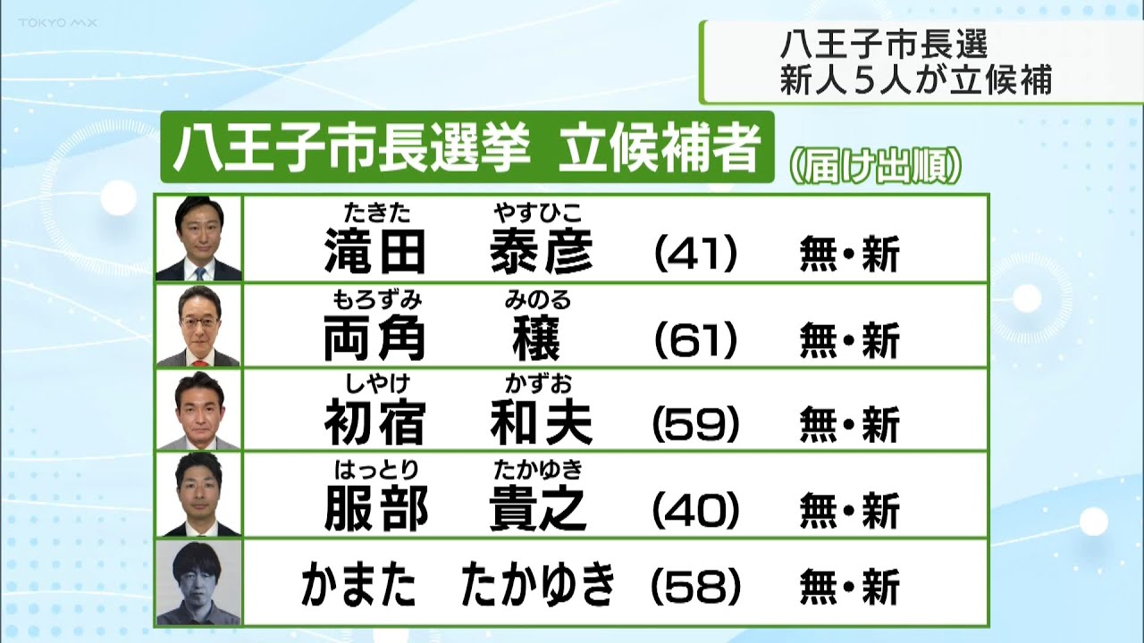 特別番組】国立市長選挙 開票速報 | J:COMチャンネル