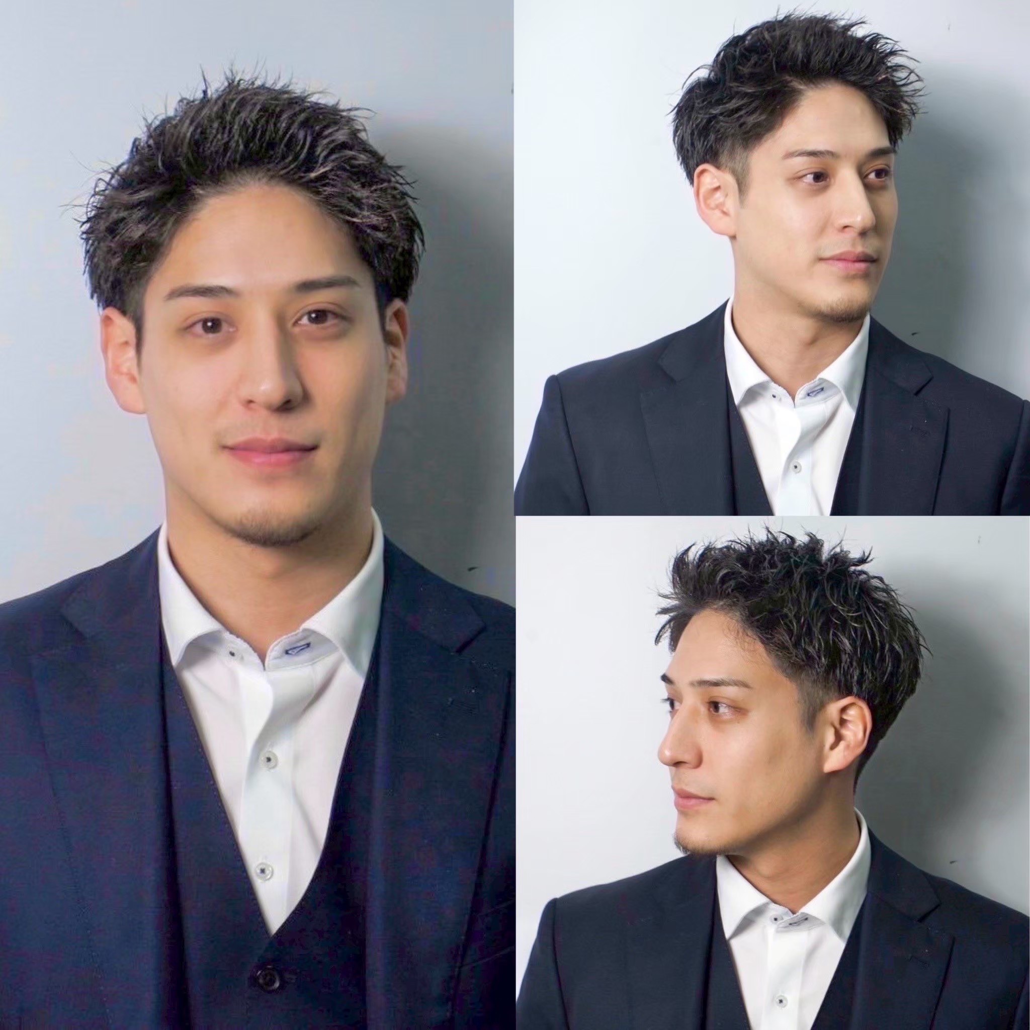 大人向けビジネスメンズパーマ 強すぎないパーマが 人気あります🫡barber barbershopbarbershopconnectbarberstylebarberlifebarbershaircutfade pompadourポンパドール フェードパーマ バーバースタイル バーバー 理容室 理容師 アイパー シチサン