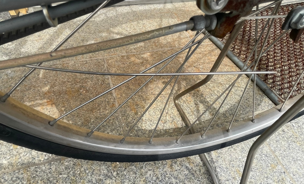 修理事例 電動自転車 スポーク補修 パナソニック ギュットアニーズ電動自転車を取り扱っている埼玉県新座市の「野火止ベース」です