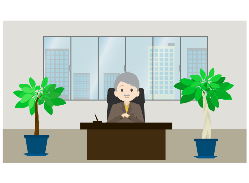 社長のフリーイラスト - シンプルな人物の素材 - チコデザ