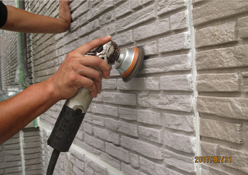 積水ハウス・ダインコンクリート仕様の多彩模様を再現！外壁塗装＆笠木交換リフォーム 市原市M様邸