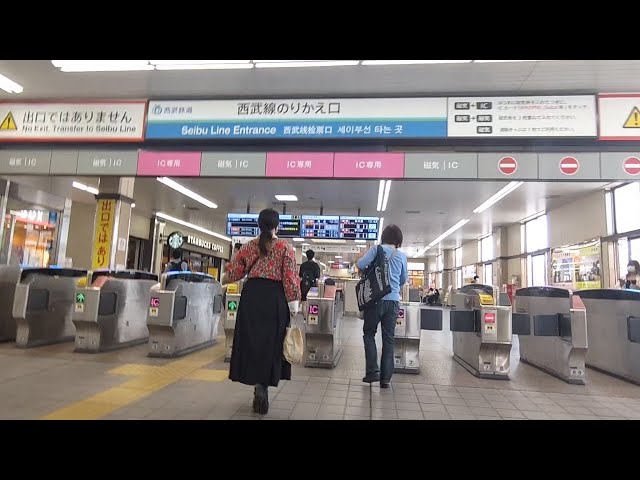 JR山手線・高田馬場駅の早稲田口、1月13日夜の様子 - 高田馬場経済新聞