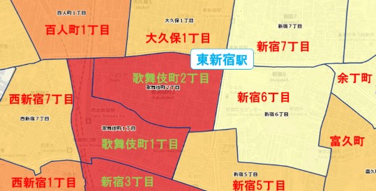 新宿の治安歌舞伎町危険マップ 怖い場所や危ない通りは? - 東京生活.com