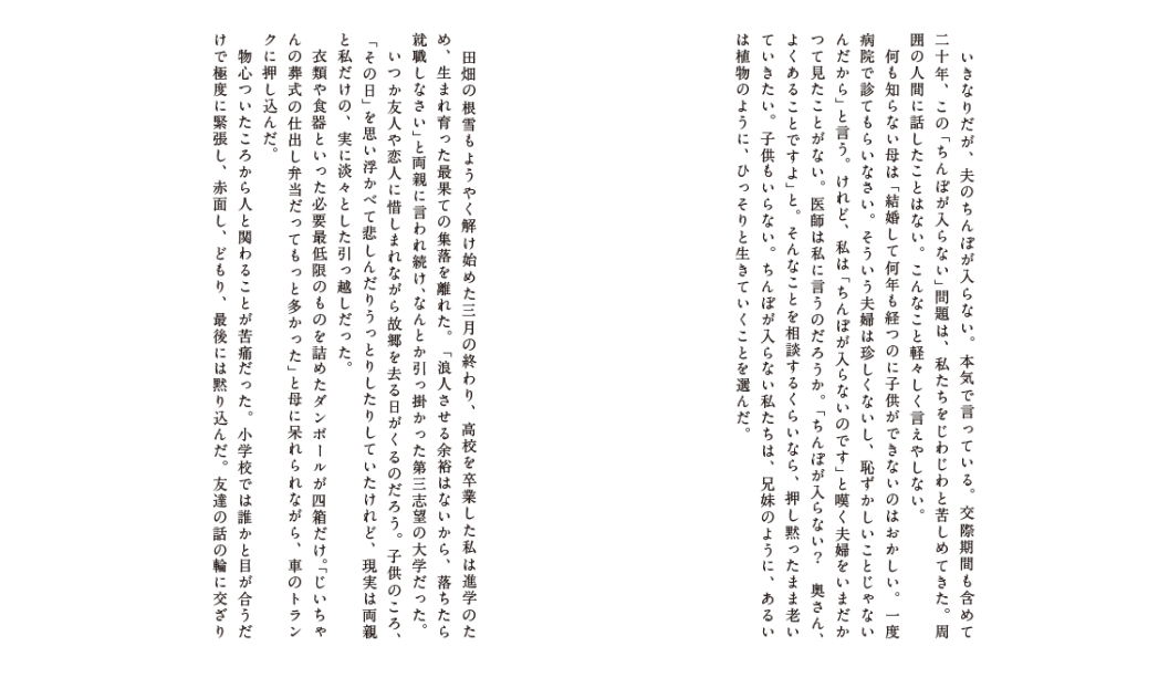 こだまの「夫のちんぽが入らない」は夫婦生活の苦悩と愛情を描いた私小説！ - ホンダナ！