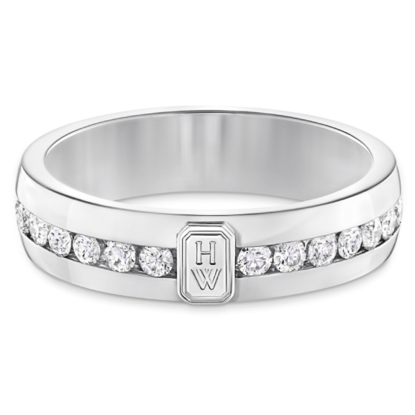 新品仕上げ ハリーウィンストン HWロゴ バンドリング 9号