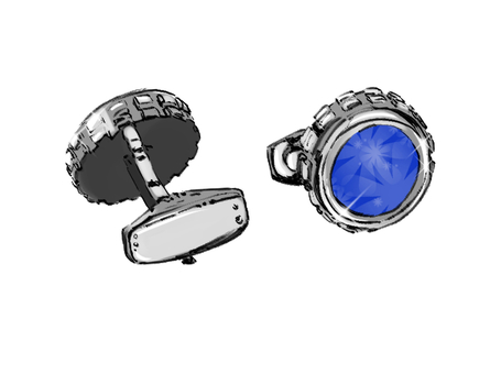 ダンヒル カフス美品 - 金属素材 シルバ