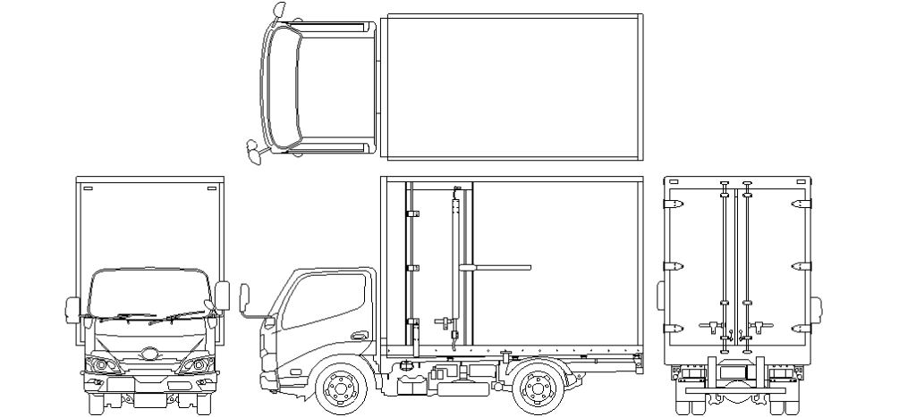 ダンプトラック CADデータ全7台CAD素材.com