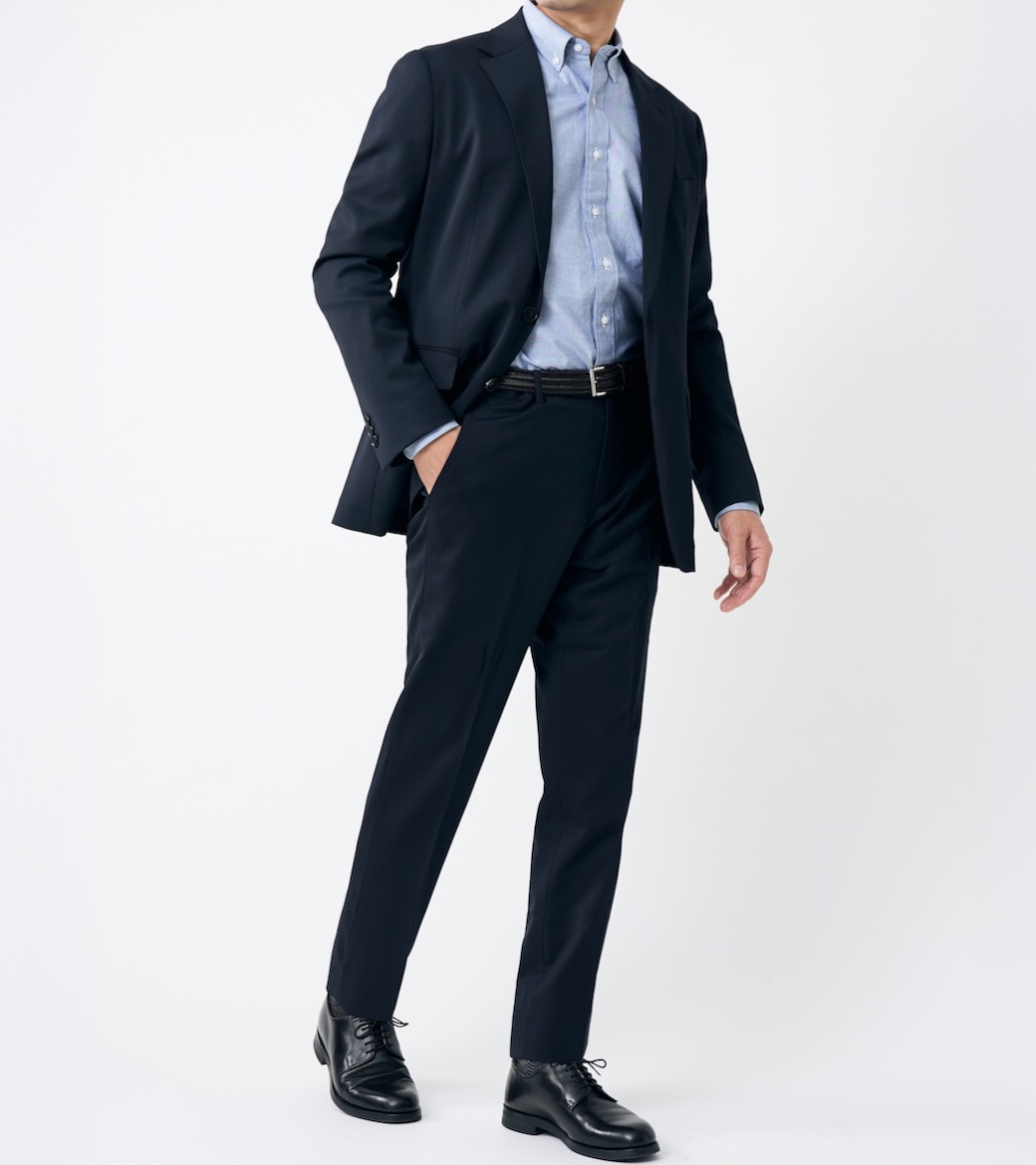 セットアップ メンズ スーツ 秋 冬 テーラード カジュアルスーツ ストレッチ おしゃれ 30代 40代 オフィスカジュアル ビジネス メンズの黒 セットアップコーデ大特集！オシャレに着こなすポイントやおすすめアイテムなど紹介 - AUENオーエン旧DCOLLECTION- 30代