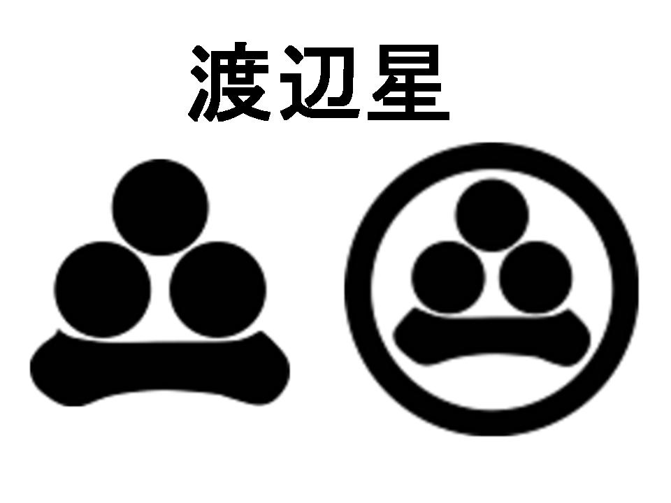 Amazon.co.jp: 家紋シリーズ Tシャツ 丸に渡辺星 まるにわたなべぼしLサイズ T085WH-MKOK-TL0-ALH6 :ファッション