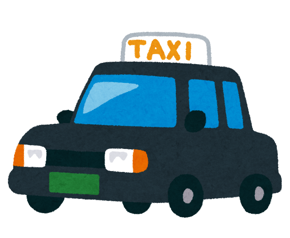 黒いタクシーのドライバーのイラストかわいいフリー素材集 いらすとや