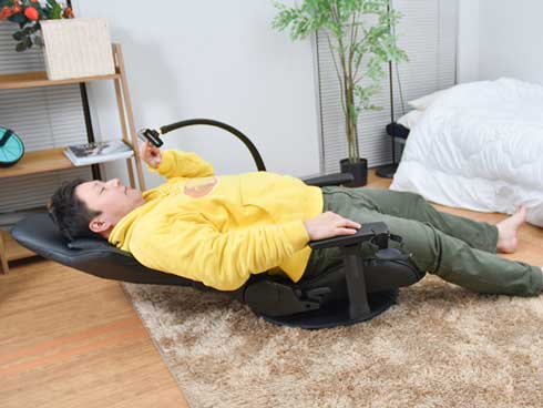 サカベ フルフラット リクライニング デスクチェア ゲーミングチェアー 送料無料 h013 : Semins 生活雑貨ショップ - 通販 -Yahoo!ショッピング