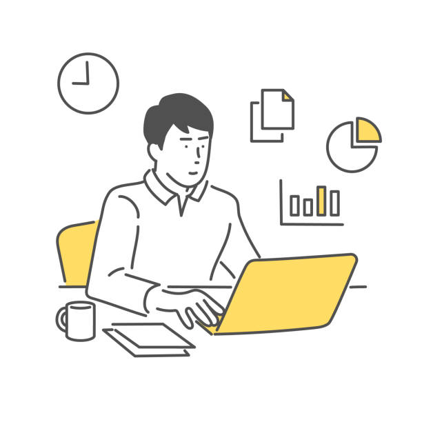 私服で働く人のイラスト 男性かわいいフリー素材集 いらすとや