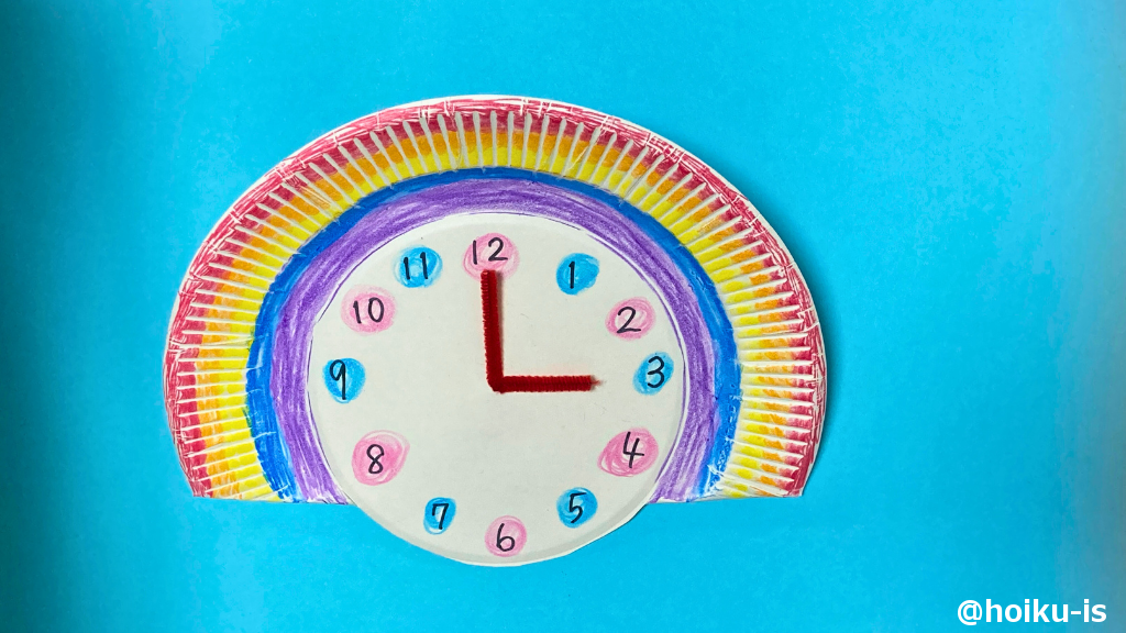 時の記念日の工作ちべん保育園