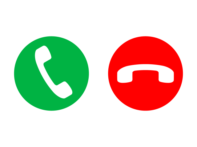 電話・受話器」アイコン・マーク・イラストのフリー素材 商用可