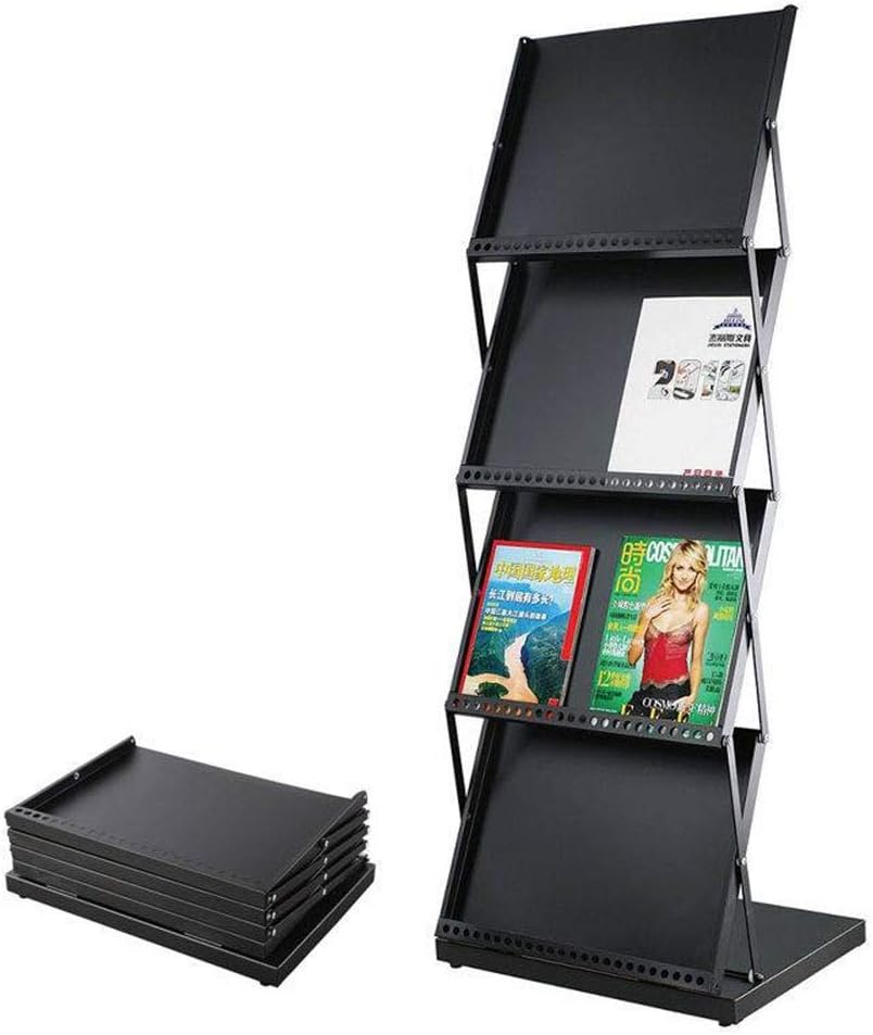 マガジンラック 7段の大型雑誌ホルダー、 オフィス、ショップ、ホテル向けの商業用パンフレット
