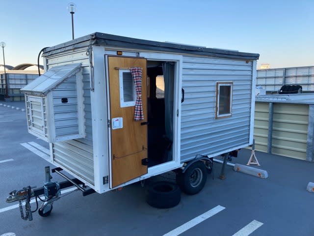 自作コンバイントレーラー 農業 荷台 運搬 農機具 牽引 トレーラー 中古