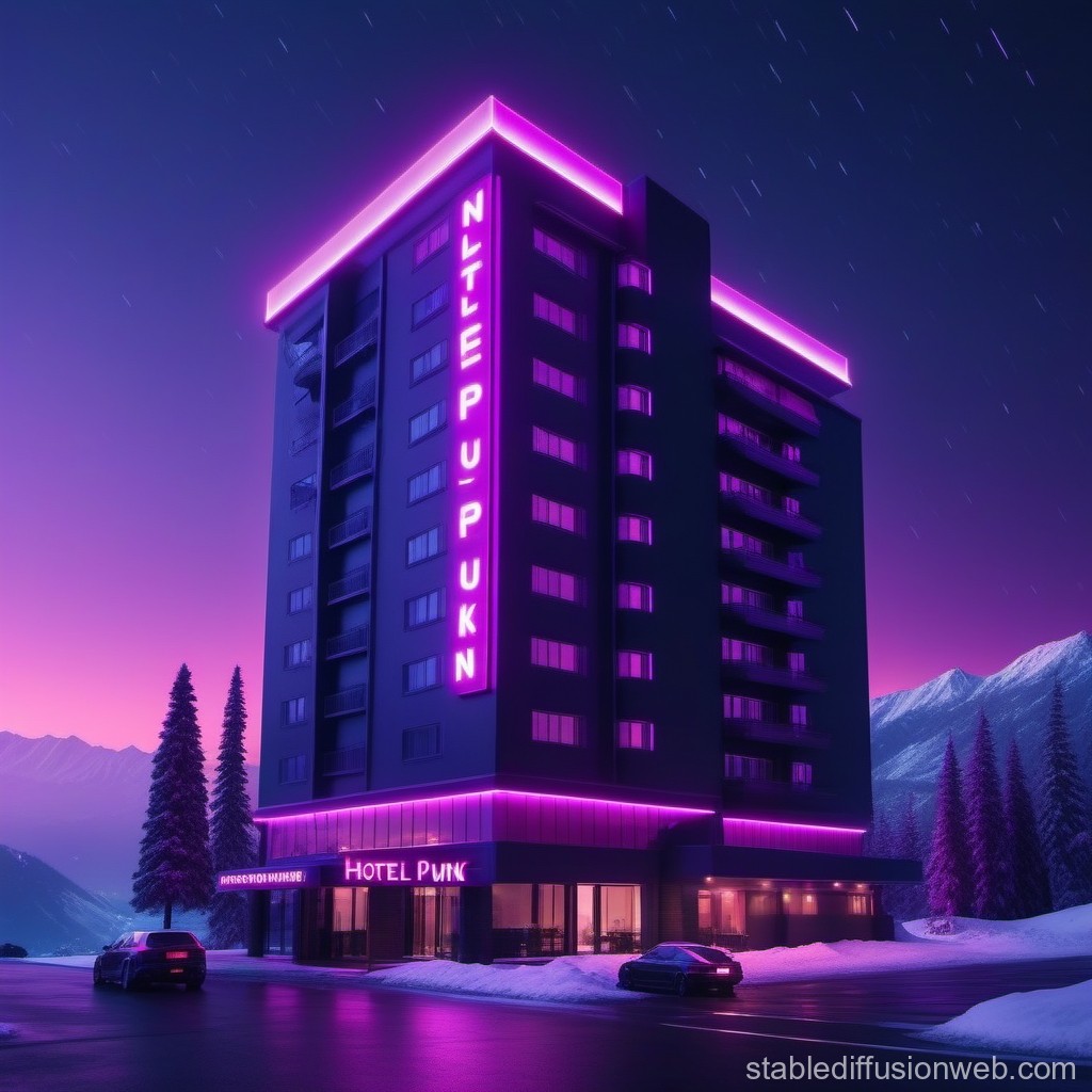 Elegant Purple Hotel