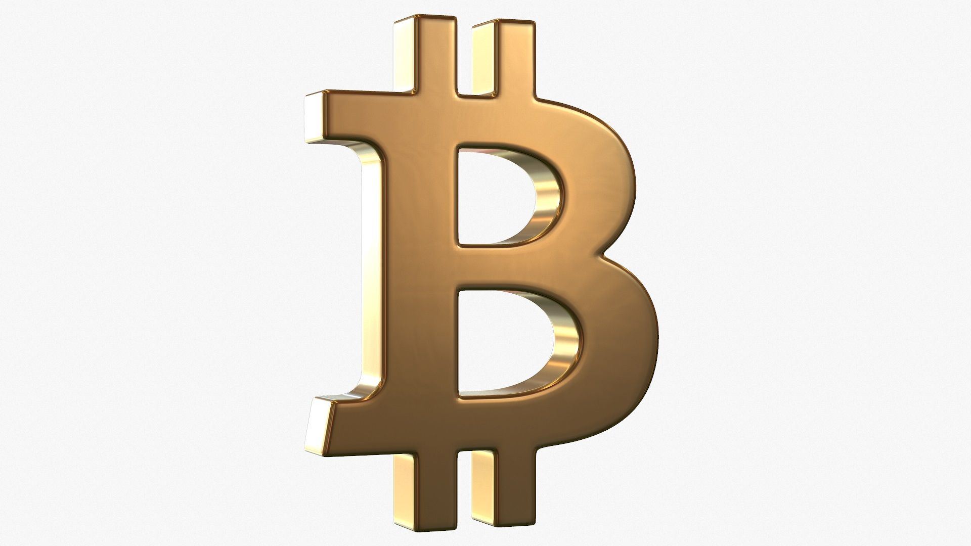 ビットコイン暗号通貨3Dロゴ 3Dモデル $5 - .3ds .c4d .dae .dxf .fbx .obj .wrl - Free3D