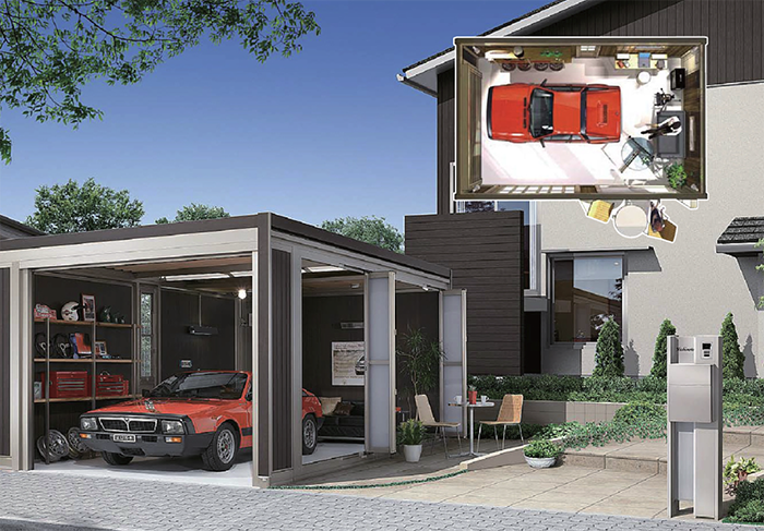 趣味仲間や友人が集う、ガレージ活用法を紹介します！ガレージ・倉庫・農業用倉庫ならカクイチ