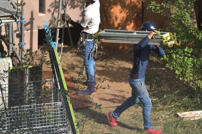 足場の組み立て・解体時間はどのくらいかかる？現場ブログ神戸市・明石市で外壁塗装・屋根塗装なら皆様に選ばれているガイソーへお任せ