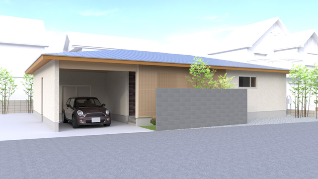 茨城で平屋のガレージハウスを建てたい！理想の間取り、価格はどれくらい？不二建設