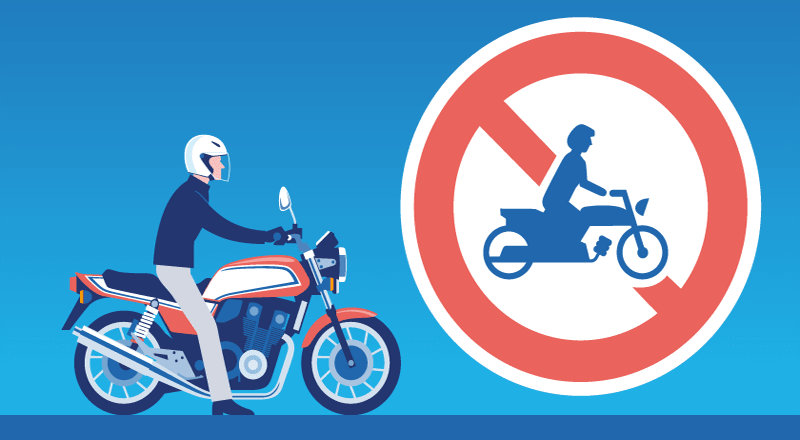 バイクは通ってOK？ 自動車通行止めの標識がある道路バイクのニュース