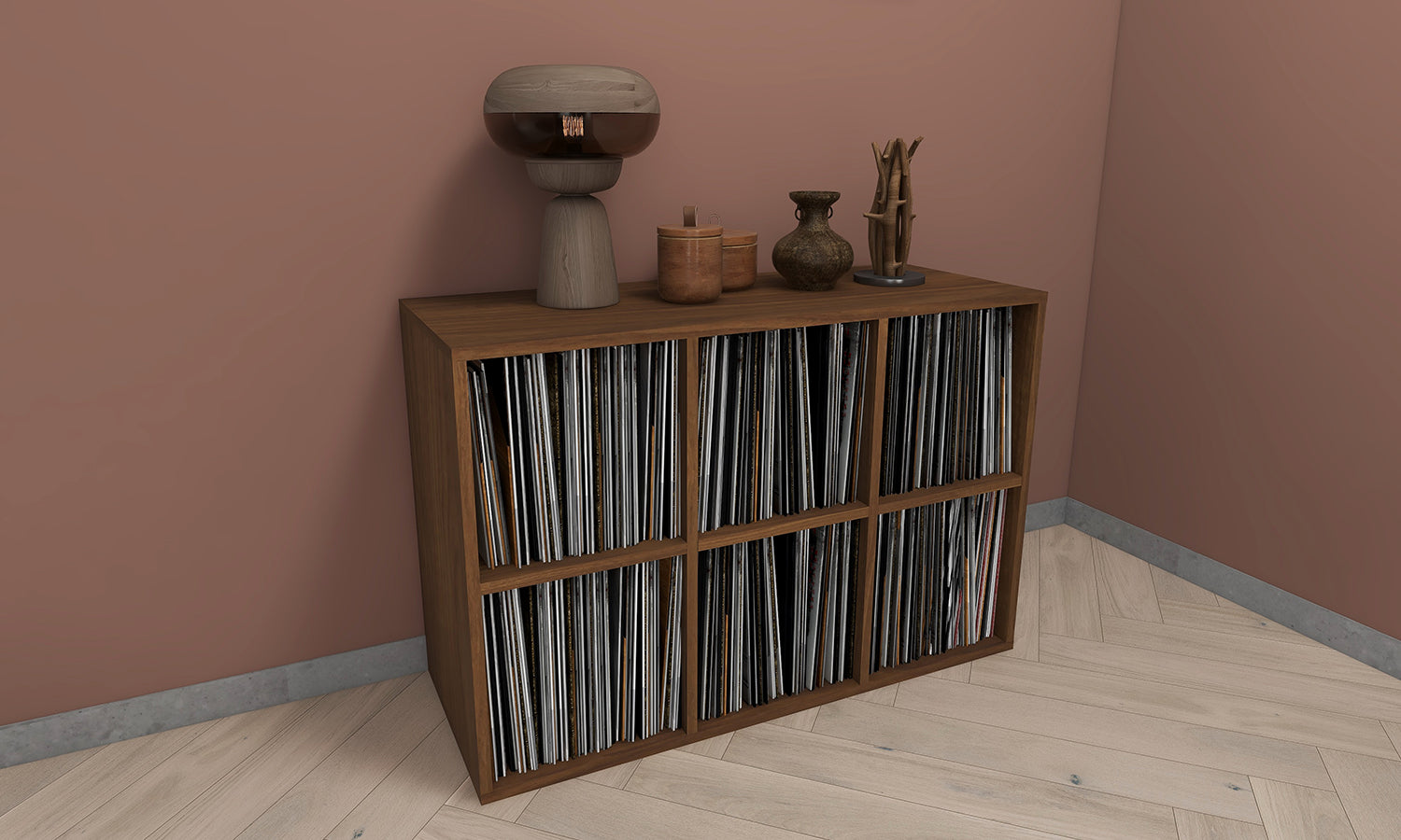 DIY シナ合板でレコードラックにもなるシンプルなキューブボックスを作成DAILY STANDARD