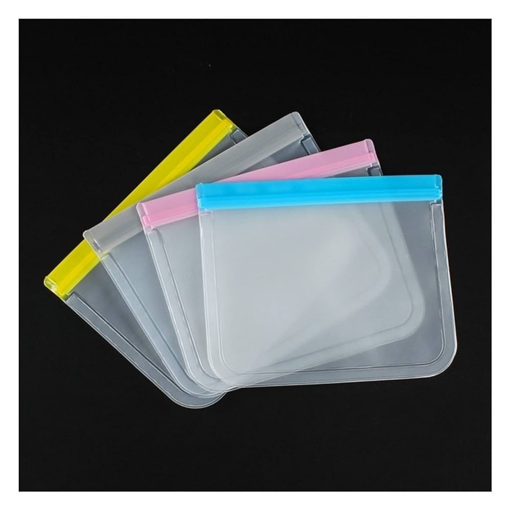 シリコーン食品保存袋再利用可能な冷凍庫バッグスタンドアップジップシャットバッグ漏れ防止容器フレッシュバッグ食品フレッシュラップジップロックバッグ -AliExpress