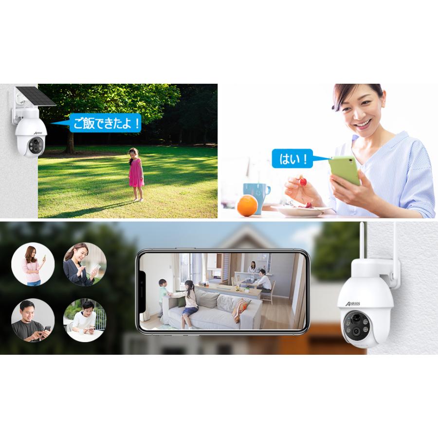 楽天市場P15倍！ 防犯カメラ 屋外 首振り 2レンズ WiFi 2.4G 5G対応 ワイヤレス 見守りカメラ スマホ対応 遠隔操作 双方向通話録画機能 IP66防水 監視カメラ ペットカメラ 高齢者 ベランダ 駐車場 玄関 防水カメラ 留守番対策 ネットワークカメラ : WEILAILIFE 防犯