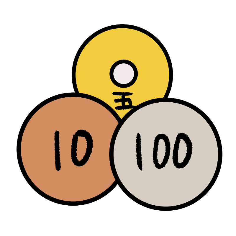 昔の小銭アイコン CSai・png無料イラスト素材素材ラボ