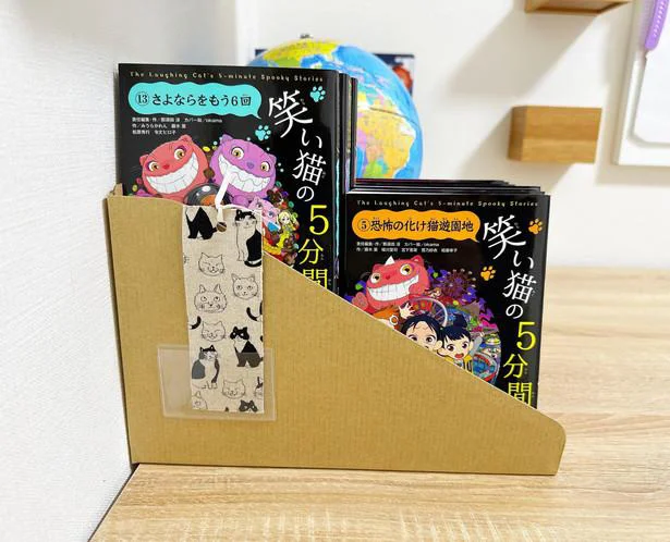 本棚整理にダイソーの「お助け本棚」が活躍！サンキュ