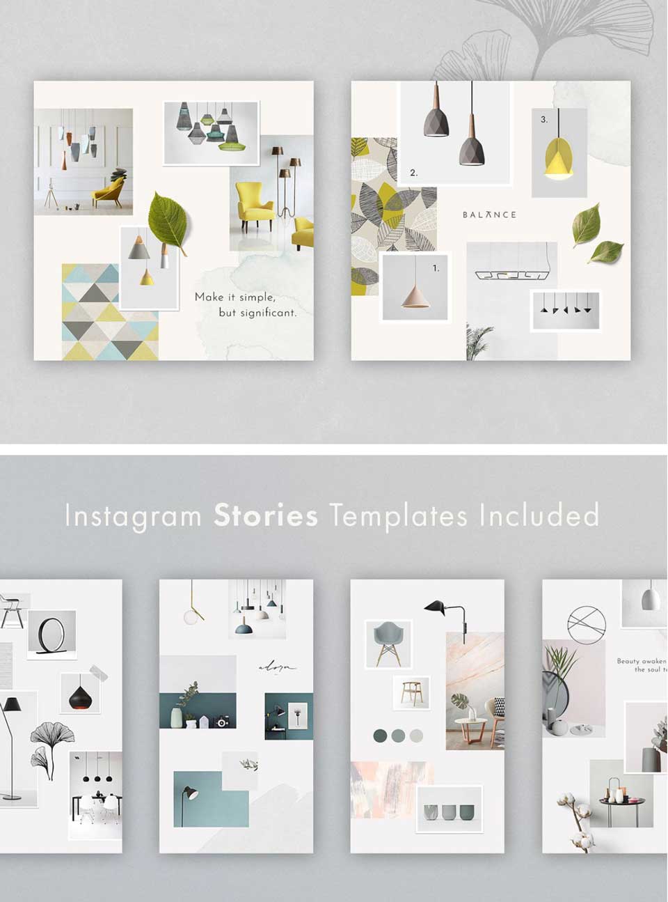 夏休み風の7月のおたよりの無料Instagram投稿テンプレート 12390 - デザインAC