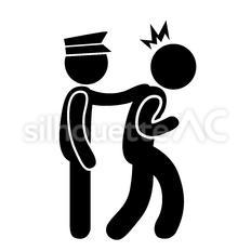 職務質問のイラスト 男性- イラストの里