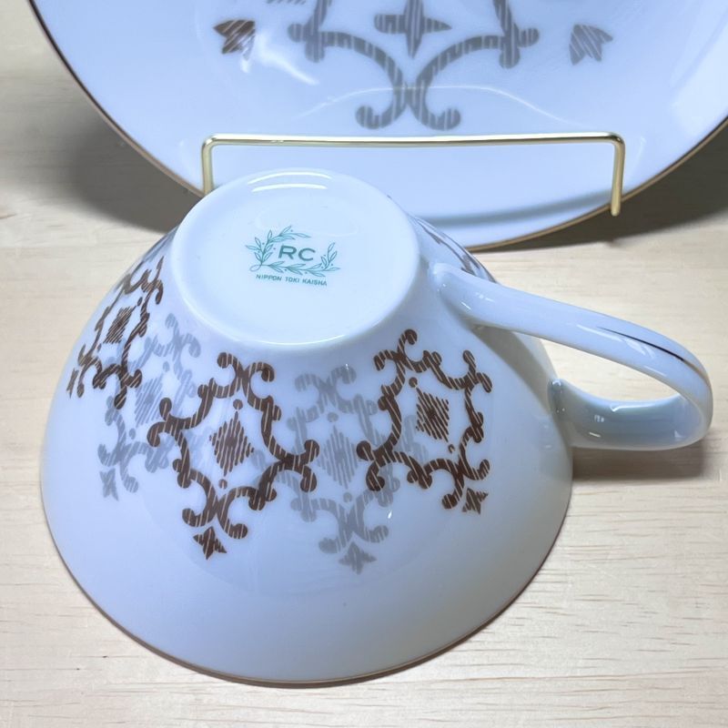 Noritake 柿図 手焙火鉢 日本陶器会社 月桂樹日陶印 オールドノリタケ
